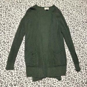 Green cardigan